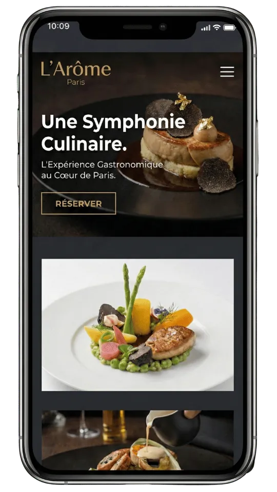 L'Arôme Paris — Site restaurant