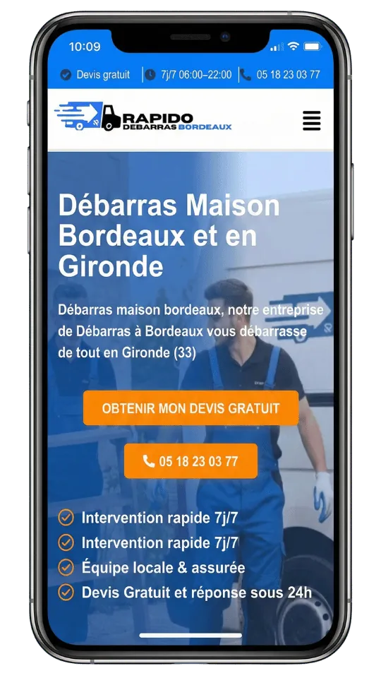 Rapido Débarras Bordeaux — Site débarras